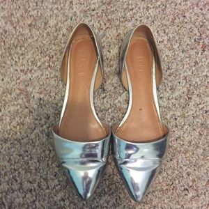 Jcrew Metallic Flats